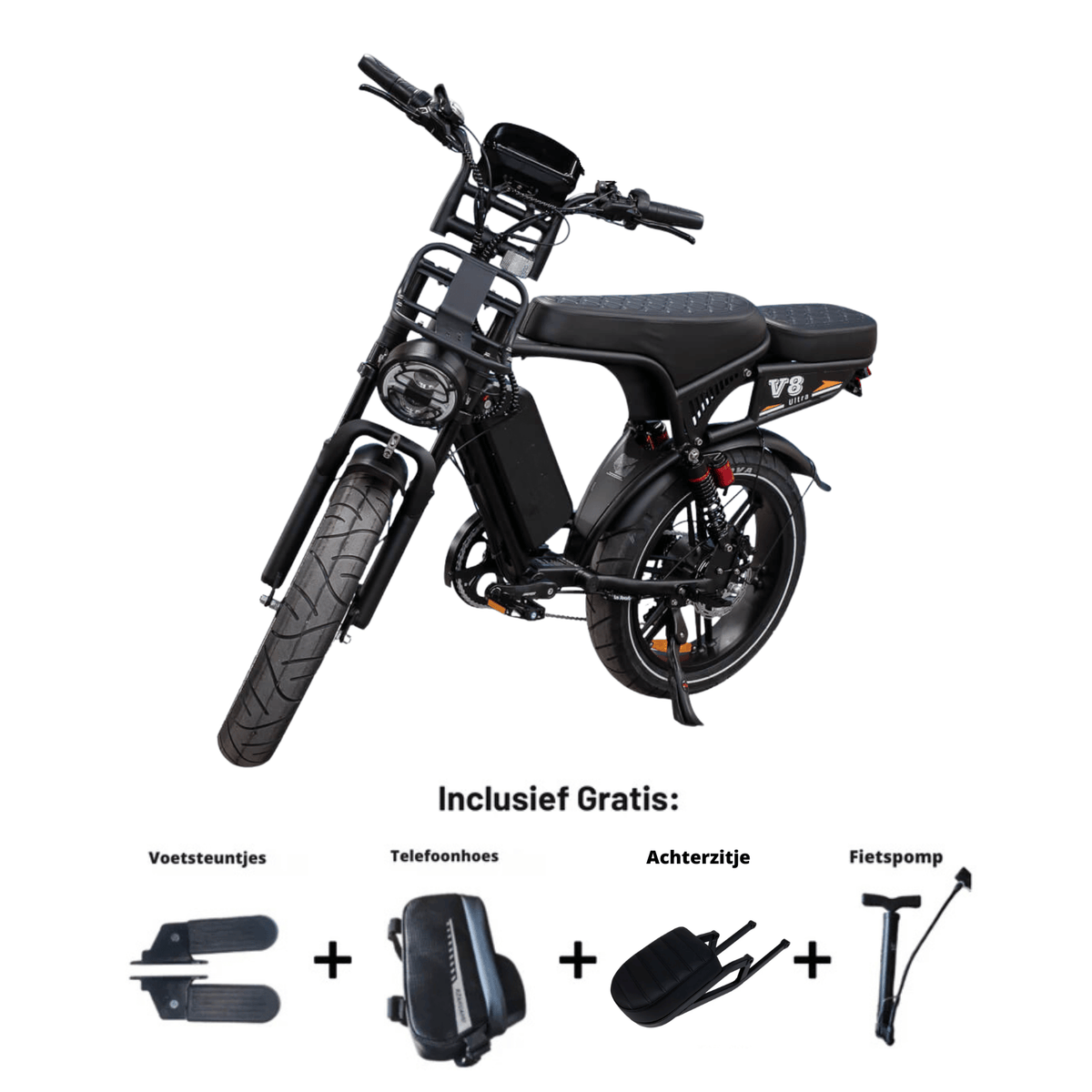 OUXI V8 Ultra Zwart Combideal - Nieuwste 2026 Model