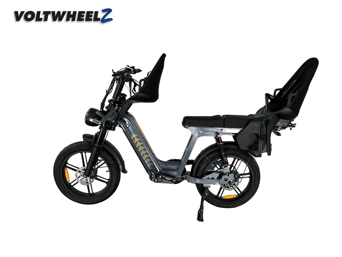 D50 Family Bike met voor en achterzitje